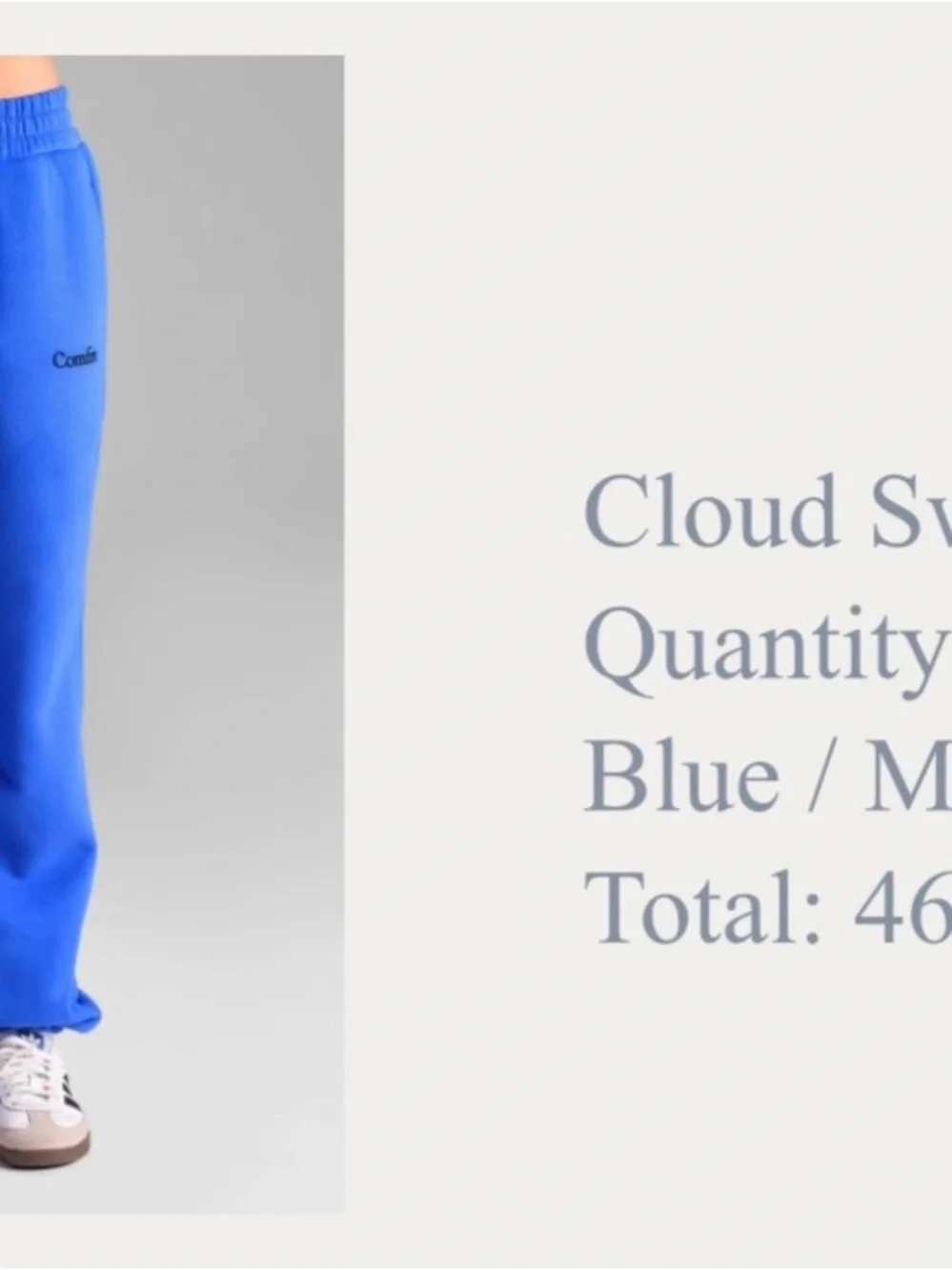Comfrt Sweatpants in Cobalt